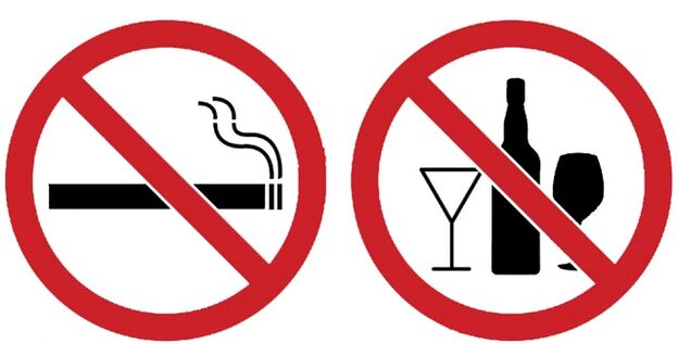 az alkoholfogyasztás és a dohányzás abbahagyása mellemelés előtt